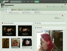 Tablet Screenshot of kittykat6666.deviantart.com