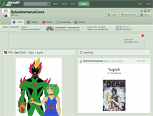 Tablet Screenshot of bysesshomarusgrace.deviantart.com