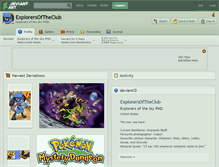 Tablet Screenshot of explorersoftheclub.deviantart.com