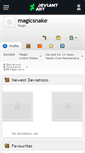 Mobile Screenshot of magicsnake.deviantart.com