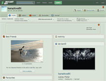 Tablet Screenshot of horsexwolfx.deviantart.com