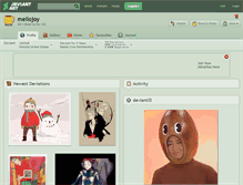 Tablet Screenshot of mellojoy.deviantart.com