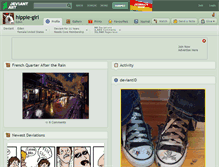 Tablet Screenshot of hippie-girl.deviantart.com