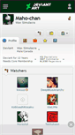 Mobile Screenshot of maho-chan.deviantart.com