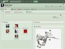 Tablet Screenshot of maho-chan.deviantart.com