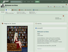 Tablet Screenshot of bishonen-no-hime.deviantart.com