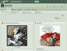 Tablet Screenshot of kyocyrano.deviantart.com