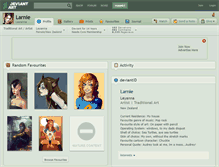 Tablet Screenshot of larnie.deviantart.com