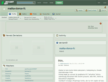Tablet Screenshot of matka-slonce-fc.deviantart.com
