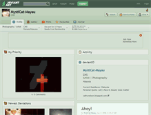 Tablet Screenshot of mysticat-mayau.deviantart.com