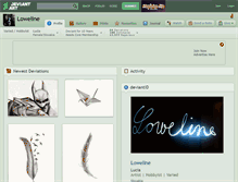 Tablet Screenshot of loweline.deviantart.com