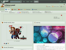 Tablet Screenshot of chikanarusoubi.deviantart.com