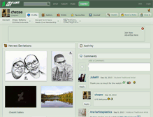 Tablet Screenshot of chezee.deviantart.com