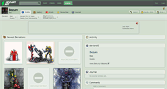 Desktop Screenshot of bezum.deviantart.com