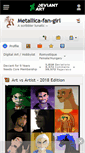 Mobile Screenshot of metallica-fan-girl.deviantart.com