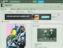 Tablet Screenshot of angerbunny.deviantart.com