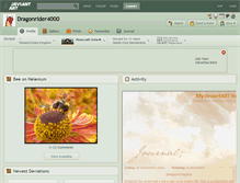 Tablet Screenshot of dragonrider4000.deviantart.com
