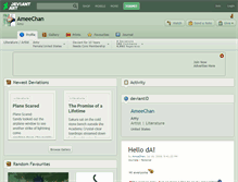 Tablet Screenshot of ameechan.deviantart.com