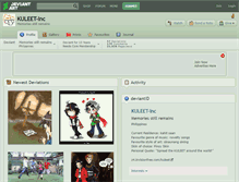 Tablet Screenshot of kuleet-inc.deviantart.com