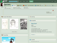 Tablet Screenshot of peps1zer0.deviantart.com