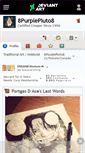 Mobile Screenshot of 8purplepluto8.deviantart.com
