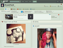 Tablet Screenshot of 8purplepluto8.deviantart.com