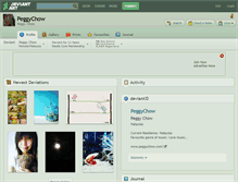 Tablet Screenshot of peggychow.deviantart.com