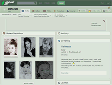 Tablet Screenshot of dahteste.deviantart.com