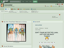 Tablet Screenshot of neocoolstar.deviantart.com