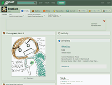 Tablet Screenshot of bluelizz.deviantart.com