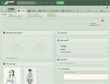 Tablet Screenshot of lurgy.deviantart.com