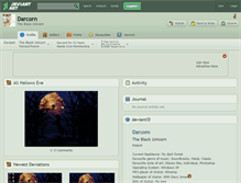 Tablet Screenshot of darcorn.deviantart.com