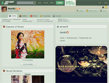 Tablet Screenshot of moniki.deviantart.com