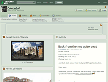 Tablet Screenshot of coletassoft.deviantart.com