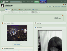 Tablet Screenshot of minniemae.deviantart.com