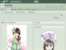 Tablet Screenshot of neonic923.deviantart.com