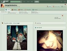Tablet Screenshot of elangeldeldestino.deviantart.com