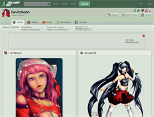 Tablet Screenshot of devilzmoon.deviantart.com