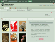 Tablet Screenshot of eyesoftheforest.deviantart.com