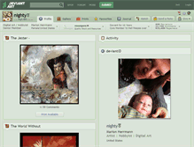 Tablet Screenshot of nighty.deviantart.com
