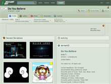 Tablet Screenshot of do-you-believe.deviantart.com