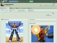 Tablet Screenshot of omegasupreme.deviantart.com