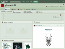 Tablet Screenshot of fallenangelluv88.deviantart.com