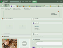 Tablet Screenshot of kbl911.deviantart.com