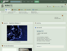 Tablet Screenshot of lardass112.deviantart.com
