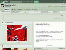 Tablet Screenshot of bloodypunkred.deviantart.com