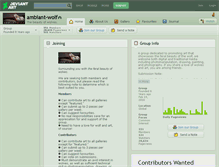 Tablet Screenshot of ambiant-wolf.deviantart.com