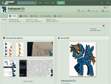 Tablet Screenshot of linkinpunk123.deviantart.com