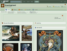 Tablet Screenshot of dreaminglizard.deviantart.com