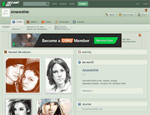 Tablet Screenshot of amaranthie.deviantart.com